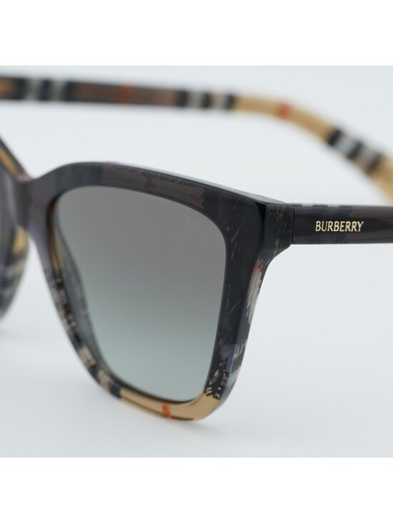 Burberry BE4470 420211 Sunglasses Brown/Check Sand Cat Eye Frame main image 8